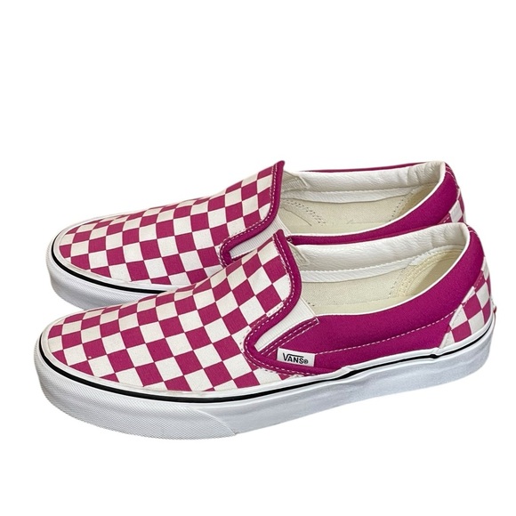 Vans Classic Slip On Checkerboard Fuchsia Purple
White ShoeWomens 9.5,8 Men - Picture 4 of 13